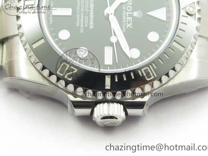 AAA Replica Watches 2989 No 904L 1:1 A Edition Black Bracelet Submariner on Best Date Ceramic Original SS ZZF 114060 1229